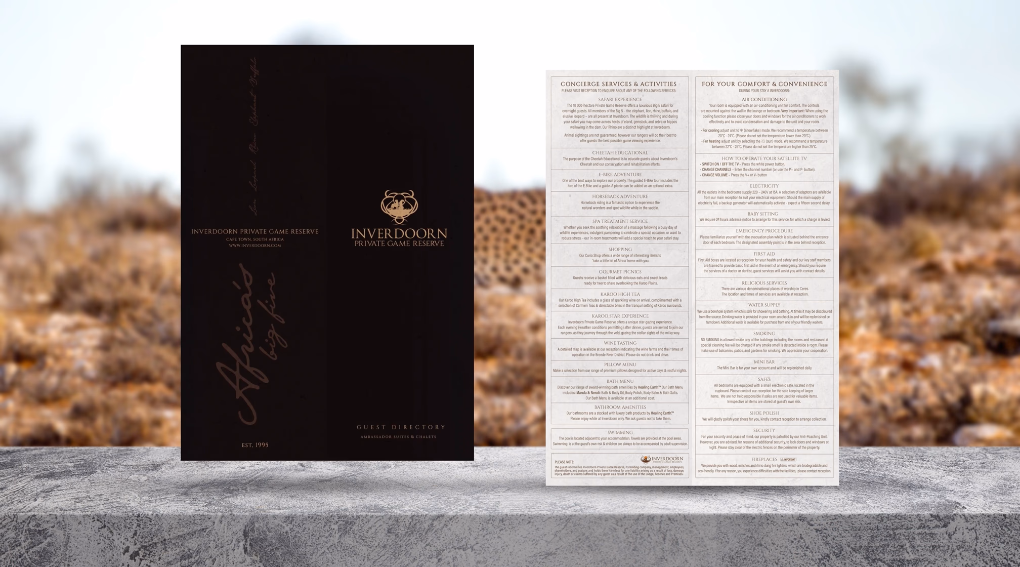 Aquila Collection hospitality collateral