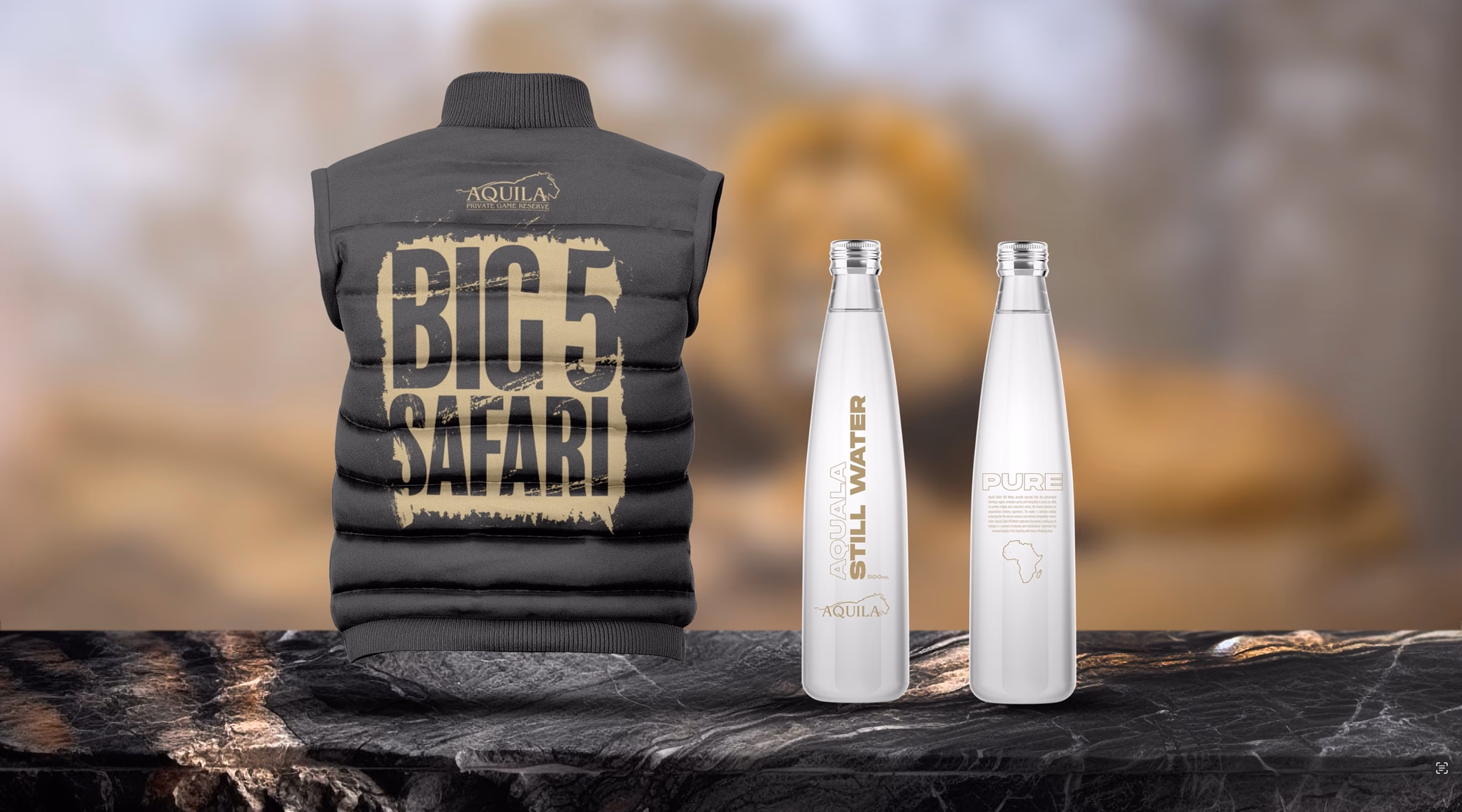 Aquila Collection merchandise and packaging