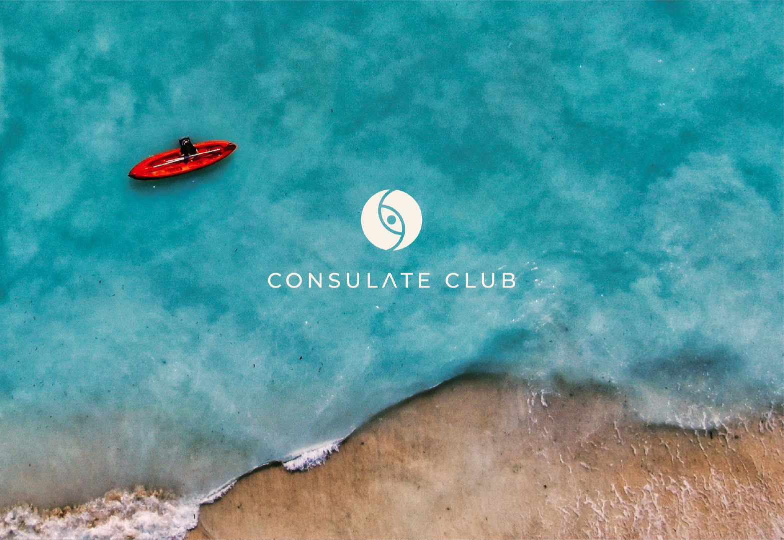 Consulate Club ocean identity visual